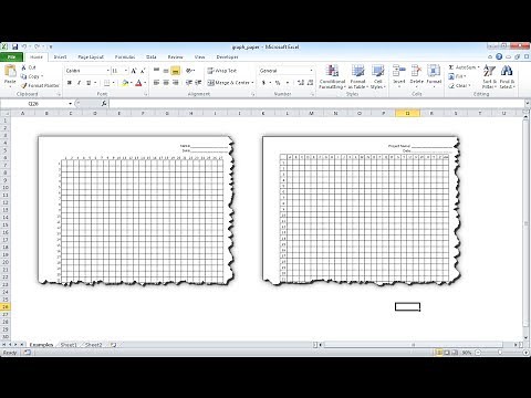 Make Graph Paper in Excel