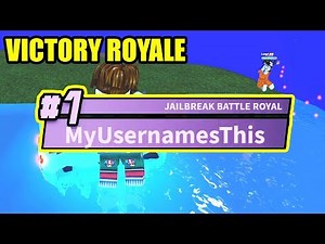 FIRST VICTORY ROYALE in JAILBREAK BATTLE ROYALE MODE | Roblox Jailbreak Update