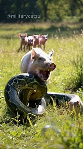 1.2M views · 2.5K reactions | mother pig protects piglets from python | Viral page | Facebook
