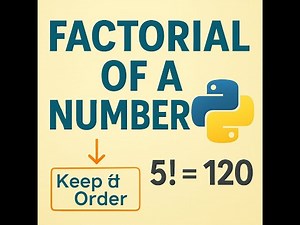 How to Calculate Factorial in Python 🔢 | Beginner-Friendly Tutorial