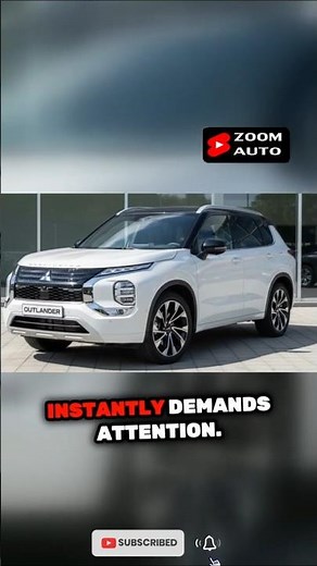 2026 Mitsubishi Outlander Bold New SUV Look 😍 #automobile #zoomauto #carreview