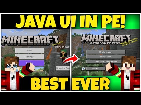Best Minecraft Java UI for PE 🔥 | Pocket Edition looks like Java!