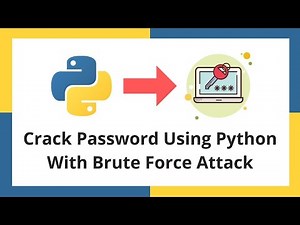 Crack Password using Brute Force in Python (Password Cracking Method) | Python Exercise #10