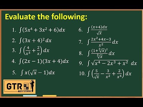 Basic Integration Formulas - Integral Calculus