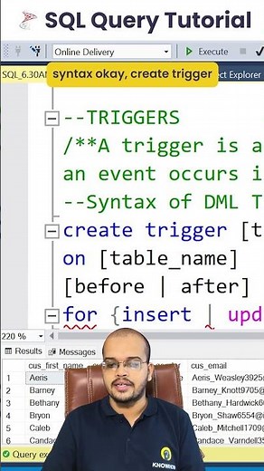 What are Triggers in SQL Server and their Types | SQL Tutorial Day 29