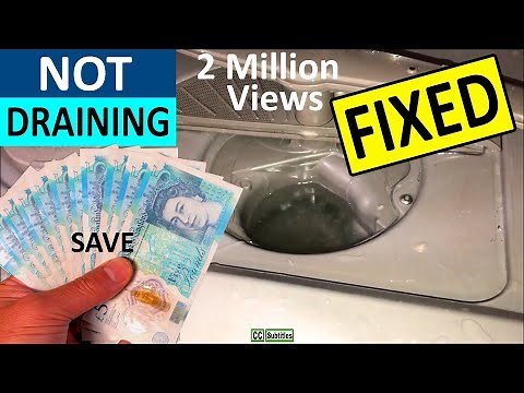 Dishwasher not draining Water - Dishwasher full of Water Fixed