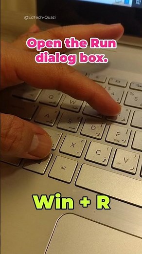 How to Open the Run dialog box | Windows 10