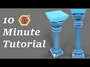 Blender 2.83 Beginner Modelling Tutorial | Pillar Model
