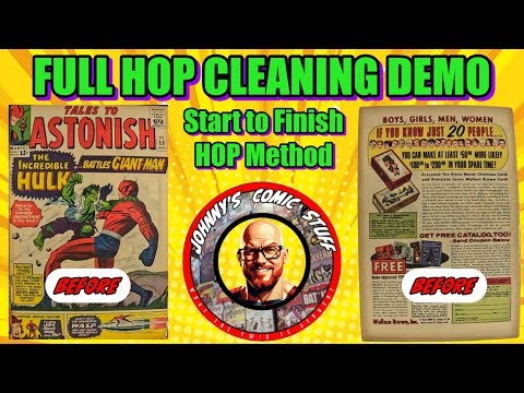 👉 Full HOP Comic Book Cleaning Tutorial | From Start to Finish with Results! 👈