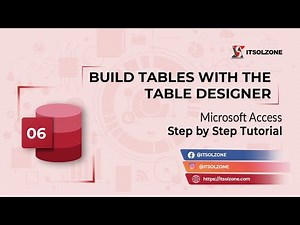 How to Build Tables with the Table Designer in Microsoft Access - Beginner | Step by Step | Tutorial