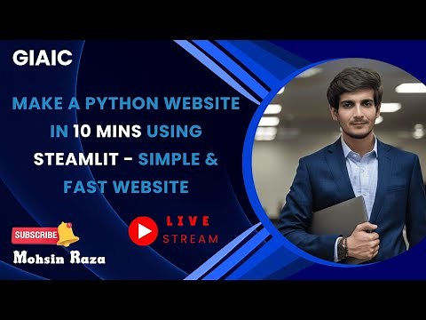 Make a Python Website in 10 Mins using Steamlit - Simple & Fast Website🔥🔥
