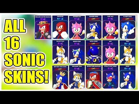 How to get ALL 16 CHARACTER SKINS FAST in SONIC SPEED SIMULATOR! [ROBLOX]