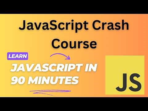 🔥 JavaScript Crash Course (2025) – Full JavaScript Tutorial in 90 Minutes!