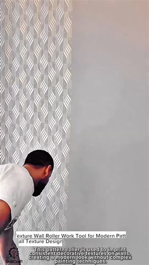 Texture Wall Roller Work Tool for Modern Pattern Wall Texture Design #worktool