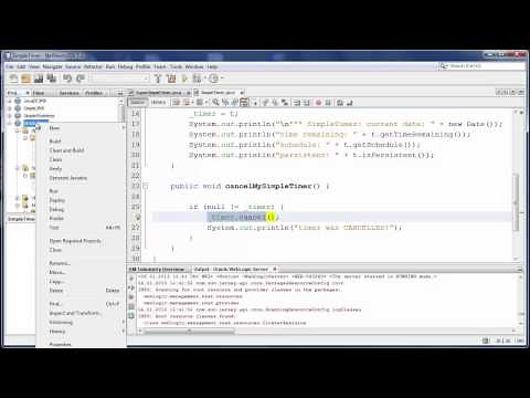 EJB 3.1 Timer Development Tutorial with WebLogic Server and NetBeans