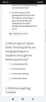 Hots Module 1, 1.6 (a) activity end of module assessment
