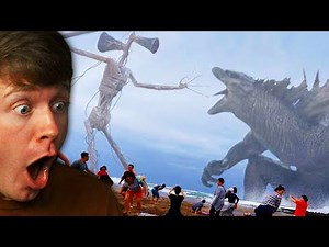 Reacting to GODZILLA vs SIREN HEAD in REAL LIFE!!