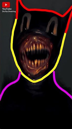 Drawing Cartoon Cat Trevor Henderson #art #drawing #shorts