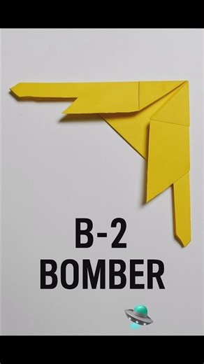 Mini Paper B-2 Bomber ✈️ | Easy Origami Stealth Jet Tutorial