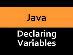 Java: Declaring and Working with Variables