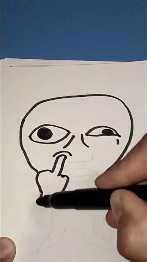 The Funniest Sad Alien Ever! | Meme Drawing #drawing #art #MemeDrawing #FunnyAlien #SadButFunny