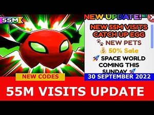 NEW UPDATE CODES [55M VISITS UPDATE] ALL CODES! Tapping Simulator ROBLOX | September 30, 2022