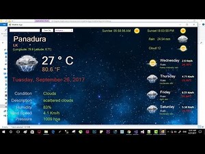 Openweathermap API tutorial - Weather App in 1 Hour | Tutorial - Part 1 (C# API & Visual Studio)