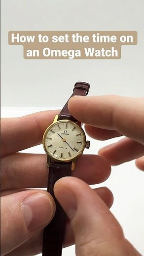 How to set the Time on an Omega Watch - Works for Quartz and Mechanical Omega Watches