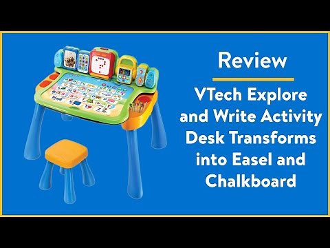 Review: VTech Explore and Write Activity Desk Transforms into Easel and Chalkboard