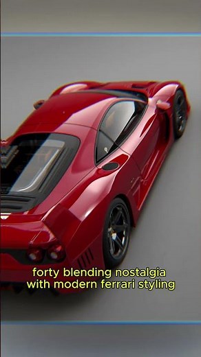 Ferrari SC40 One-Off Supercar Side View – F40-Inspired Masterpiece