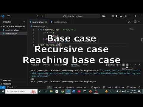 Recursion in Python in 5 minutes