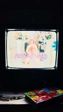 Austin Powers 2 on VHS using a vintage CRT TV #shorts