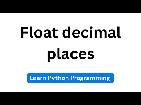 How to use Python's format specifier to set float decimal places | Python Tutorials