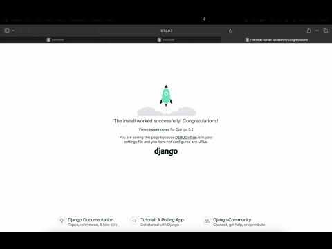 How to Create a Django Project | Step-by-Step Tutorial for Beginners (MacOS)
