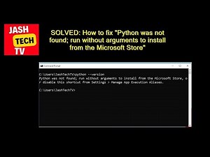 [SOLVED] Fix "Python Was Not Found Run Without Arguments to Install From the Microsoft Store Error"