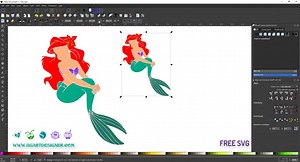 → How to separate an image in the SVG editor inkscape ?