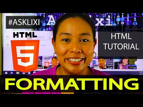 Chapter 5: HTML Tutorial Formatting Elements