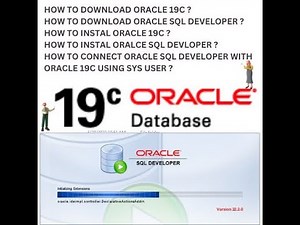 HOW TO DOWNLOAD AND INSTALL ORACLE 19C AND CONNECT WITH SQL DEVELOPER USING SYS USER
