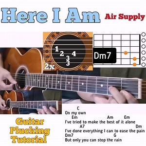 104K views · 9.1K reactions | Here I Am - Air Supply guitar chords w/ lyrics & plucking tutorial | Bert's Guitar Tutorials | Facebook