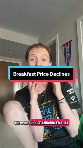 Are breakfast prices decreasing?? Let’s talk data visualization as part of my fav series I do on the interwebs lol #economics #inflation #datascience