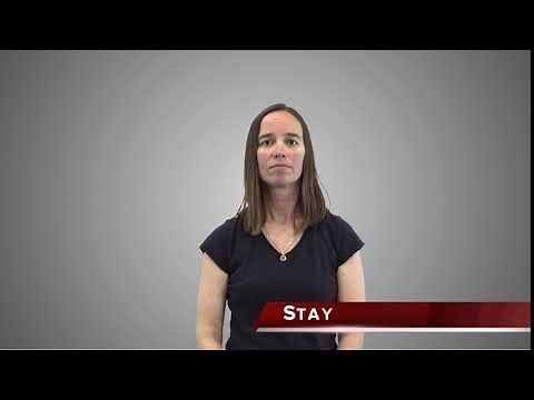 Stay - Safety Terms in ASL
