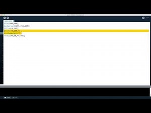 Introduction to graphics in the Processing programming language (video 1)