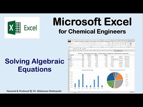 Microsoft Excel for Chemical Engineers 02 - Algebraic Equations, Matrix and Iterative Solutions
