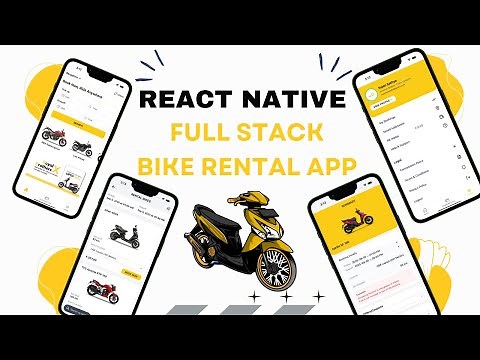 🔴 Let's build a Full Stack Bike Rental App with REACT NATIVE using Mongo Db (MERN STACK)