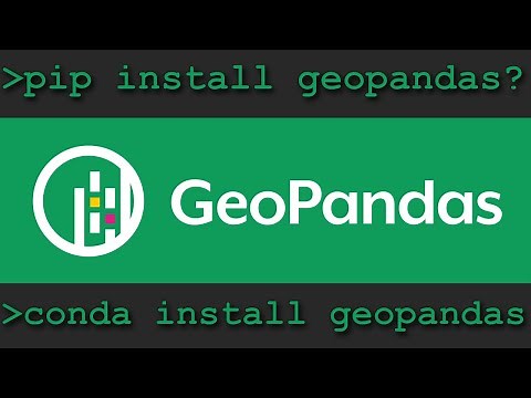 Install GeoPandas with CONDA and PIP