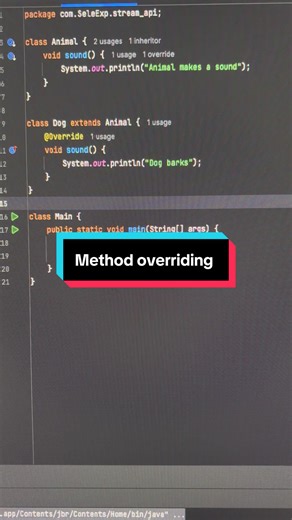 Method Overriding in Java Explained