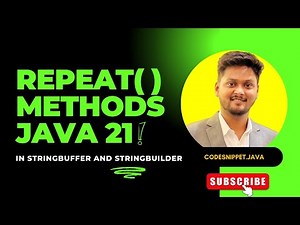 Java 21: Repeat Methods for StringBuffer and StringBuilder