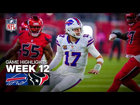 Buffalo Bills vs Houston Texans Game Highlight | 2025 NFL Season Week 12