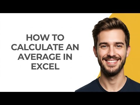 How To Calculate An Average In Excel - GUIDE!