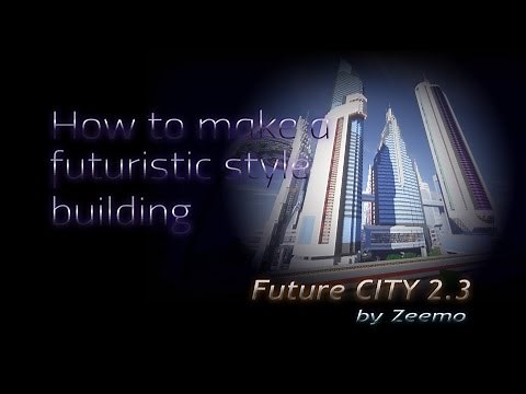 Minecraft | How to make a futuristic building